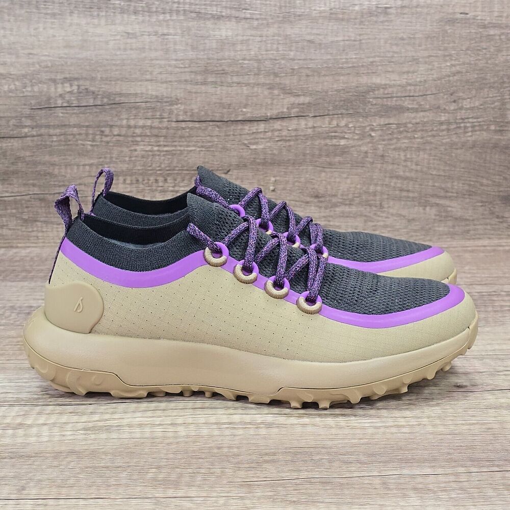 Allbirds Trail Runners SWT Women's Size 10.5 Beige Purple Gray Running Shoes NEW